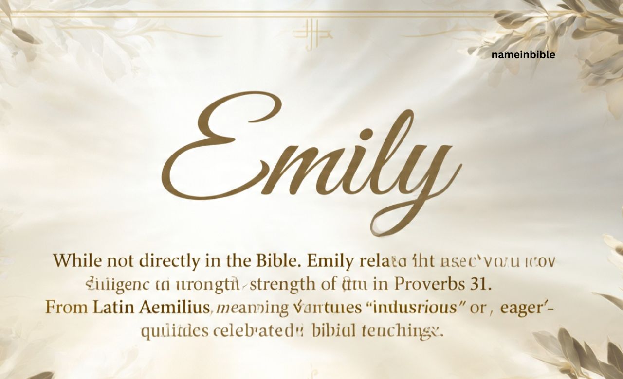 Biblical Symbolism of the Name Emily