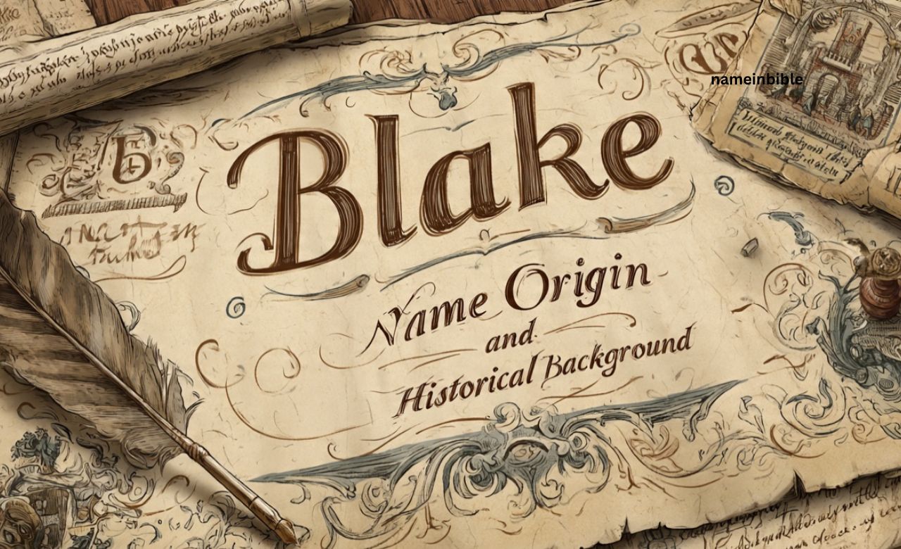 Blake Name Origin and Historical Background