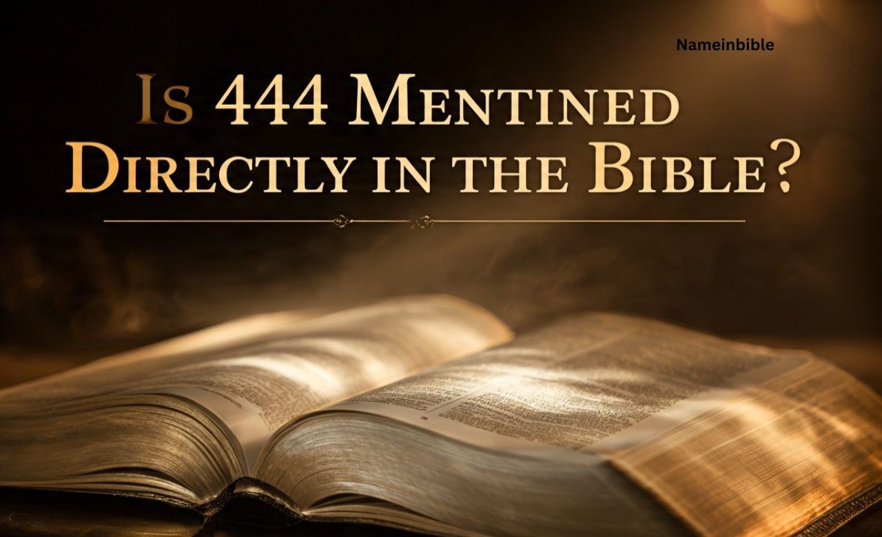Is 444 Mentioned Directly in the Bible?