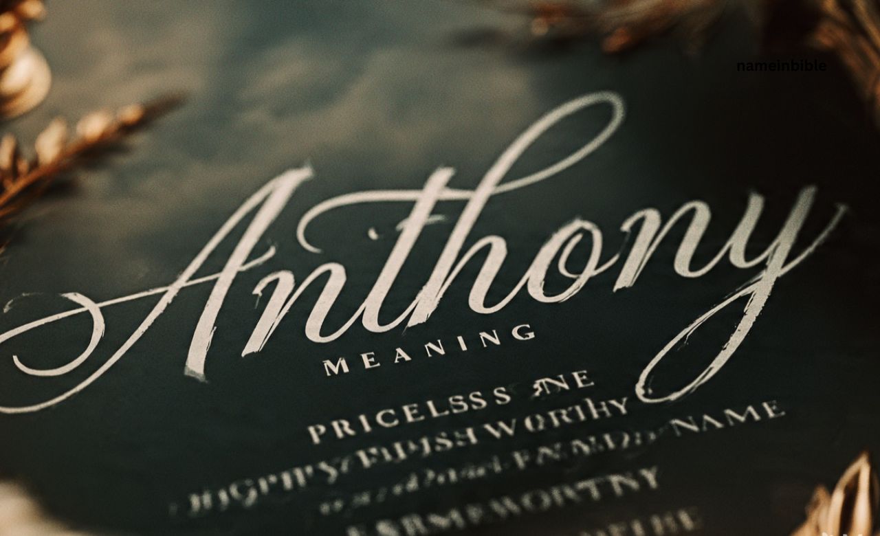 Name Anthony Mean in the Bible