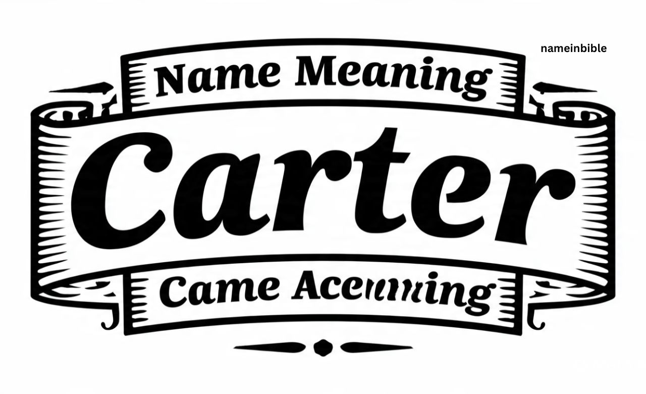 biblical meaning of the name Carter 