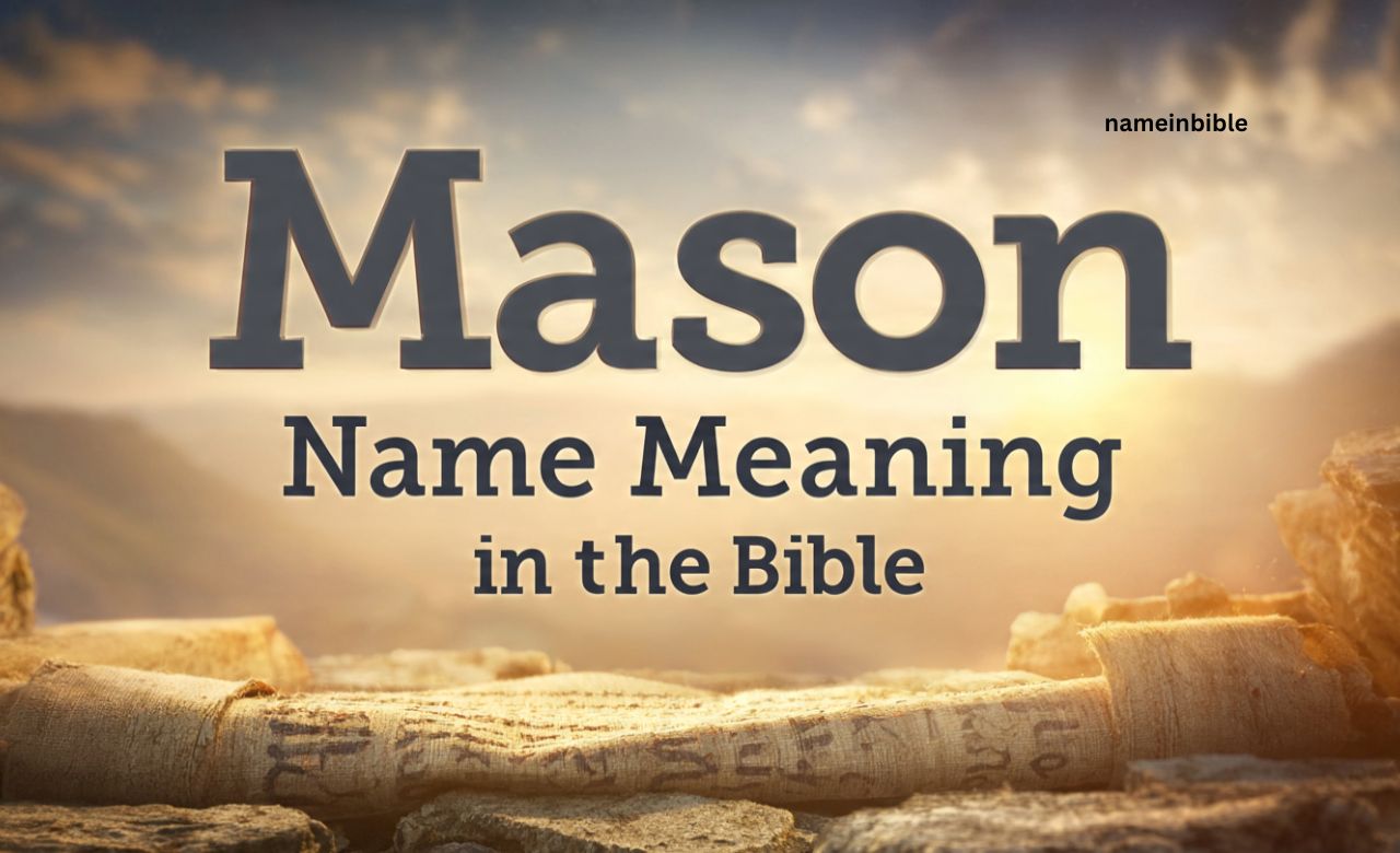 Mason name meaning in the Bible