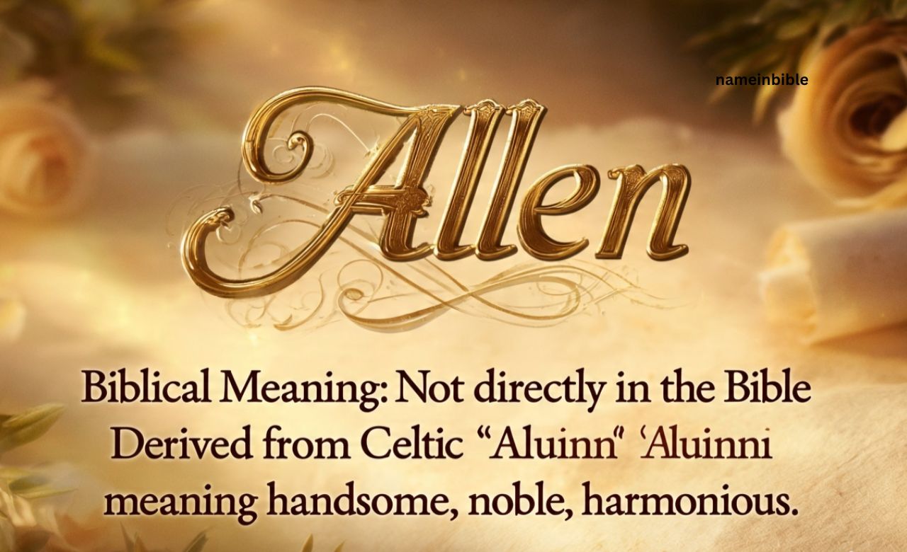 Name Allen Mean in the Bible
