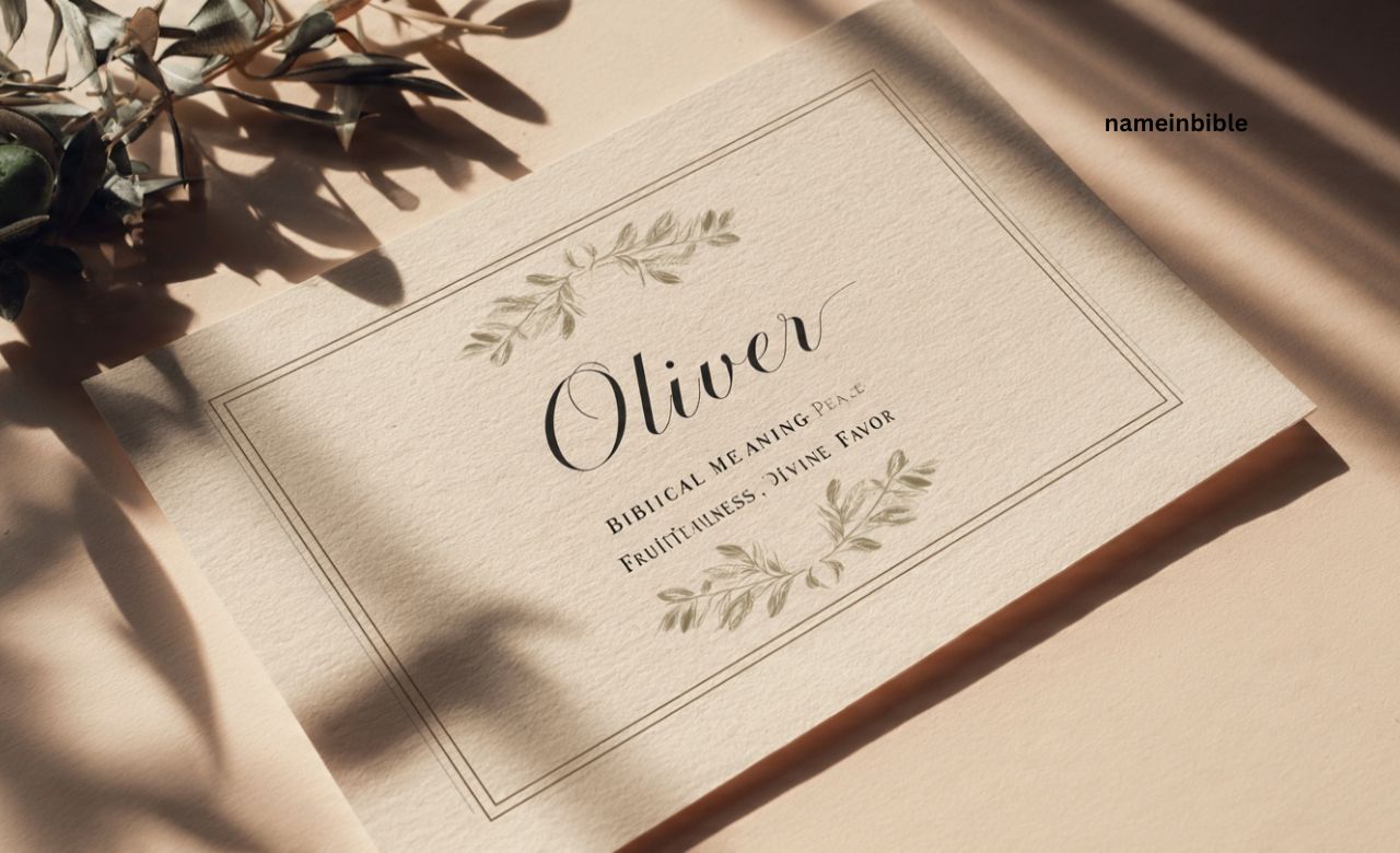 Oliver biblical meaning