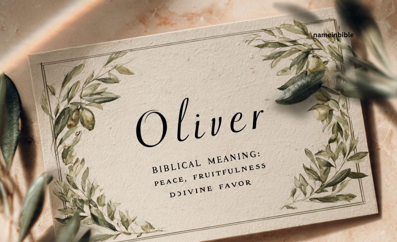  name Oliver means in the Bible