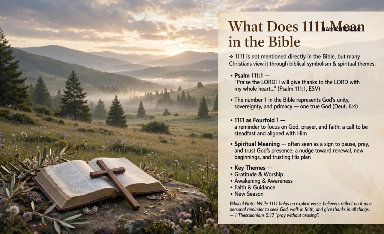 What Does 1111 Mean in the Bible