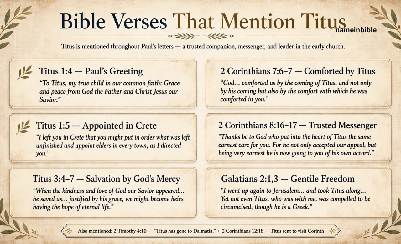 Bible Verses That Mention Titus