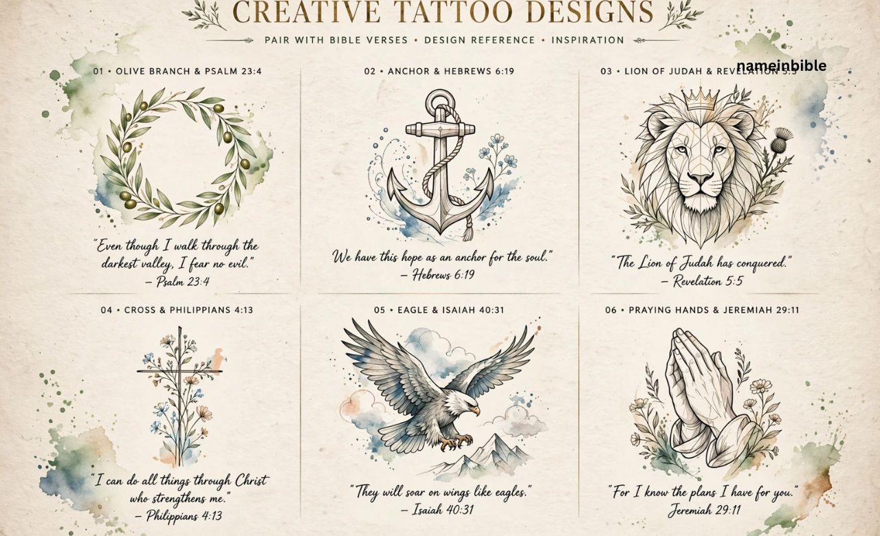Creative Tattoo Designs to Pair with Bible Verses