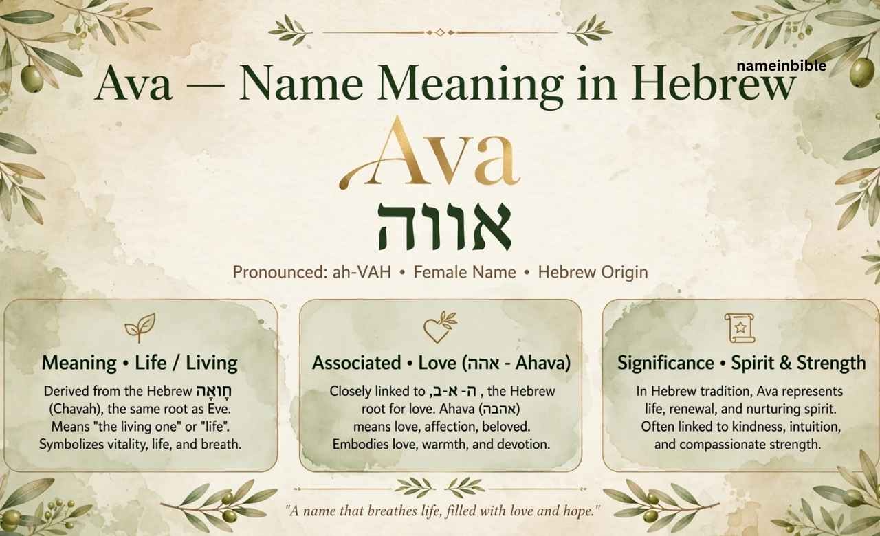 ava name meaning in hebrew