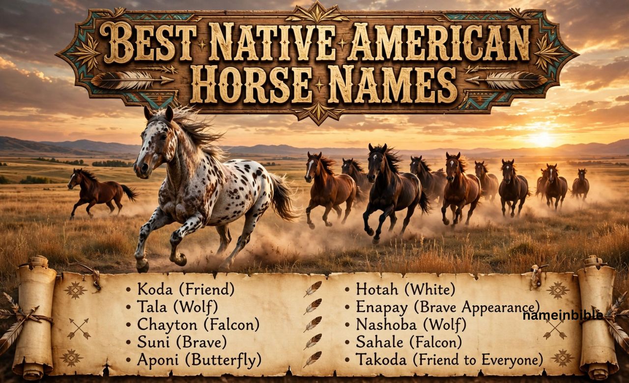 Best Native American Horse Names