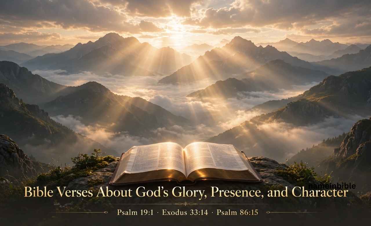 Bible Verses About God's Glory, Presence, and Character