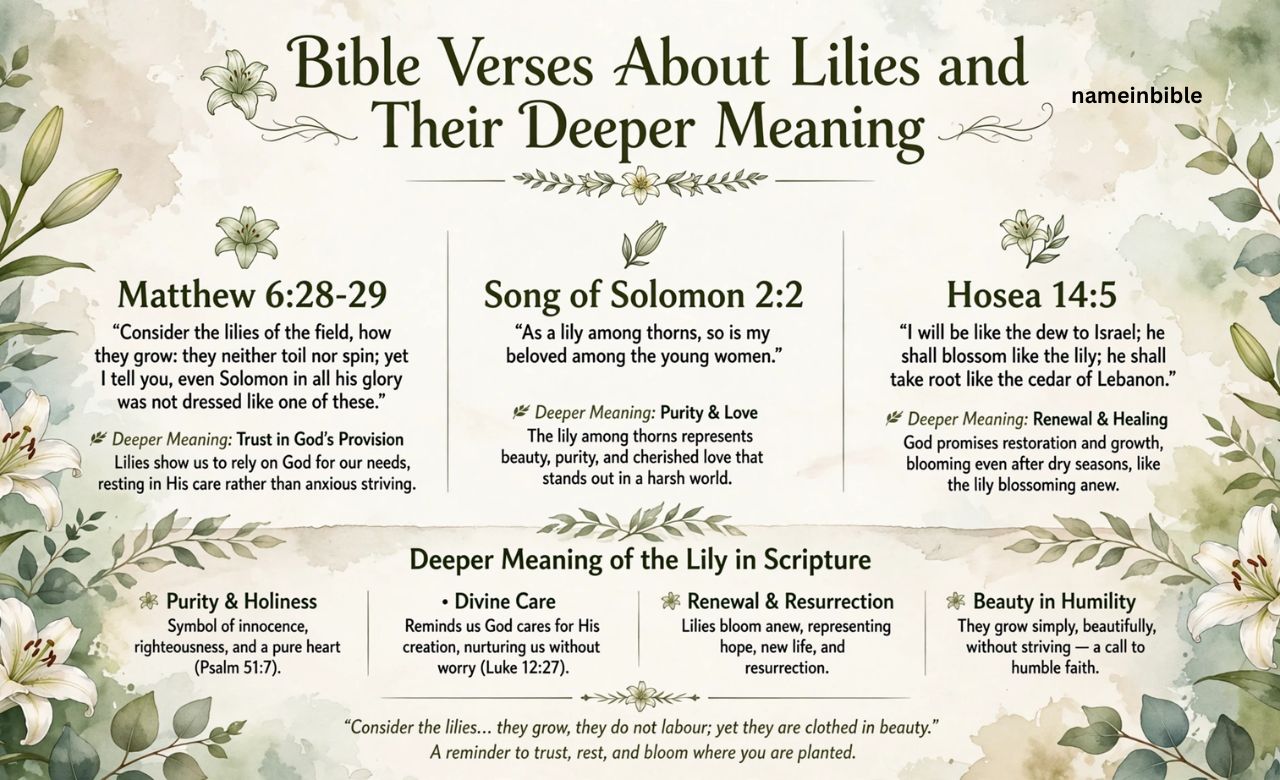 Bible Verses About Lilies and Their Deeper Meaning