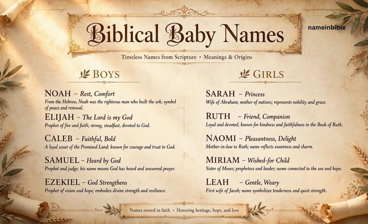 biblical baby names