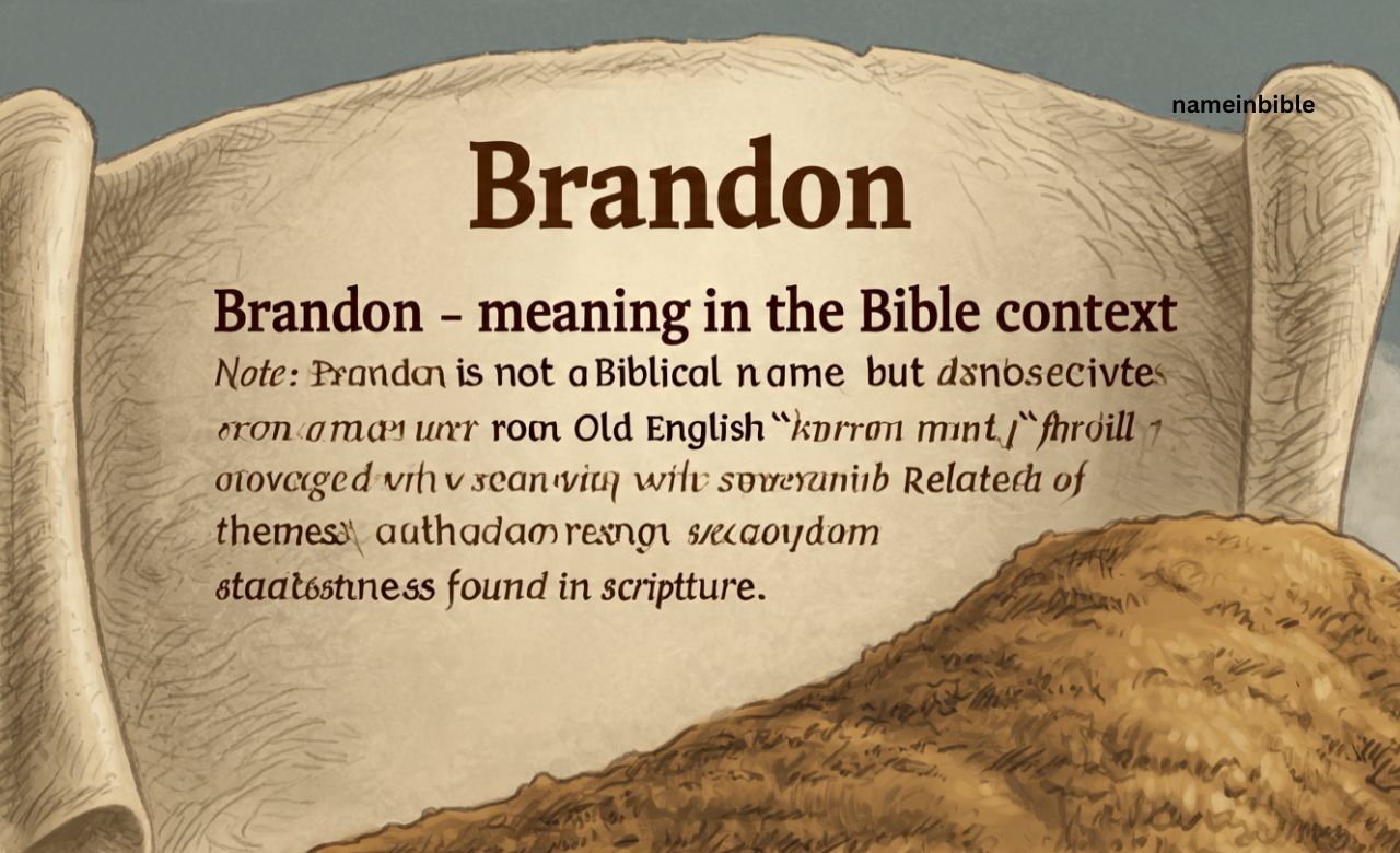 Name Brandon Mean in the Bible