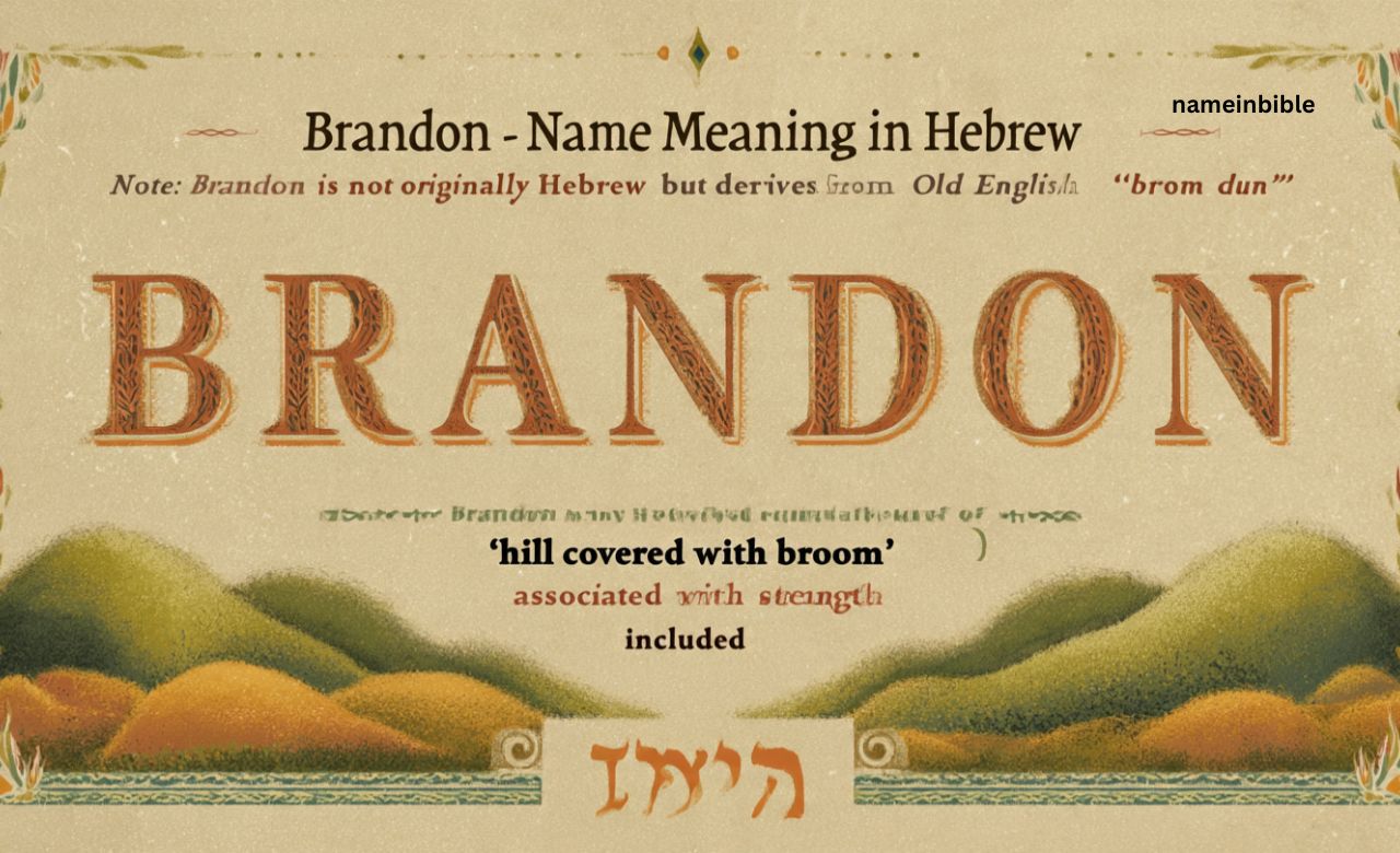 Brandon Name Meaning in Hebrew