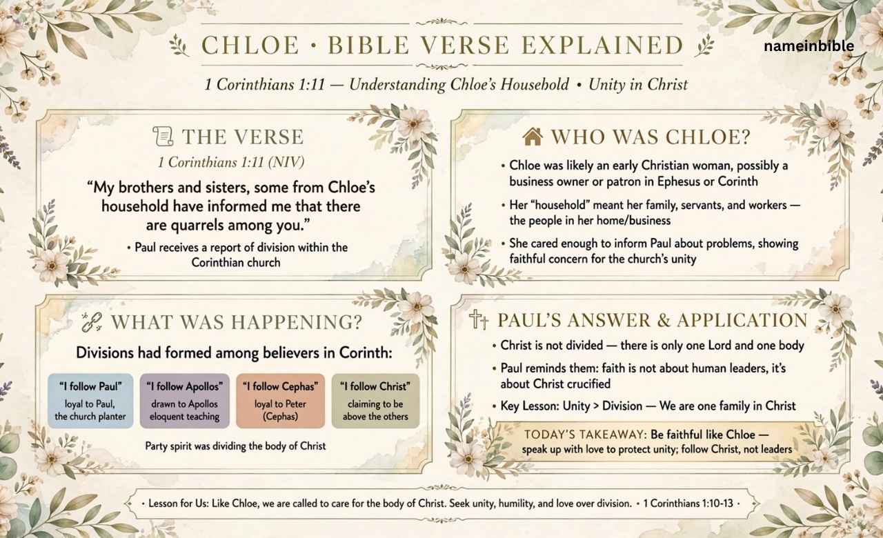 Chloe Bible Verse Explained 