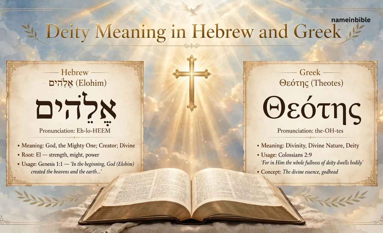 Deity Meaning in Hebrew and Greek