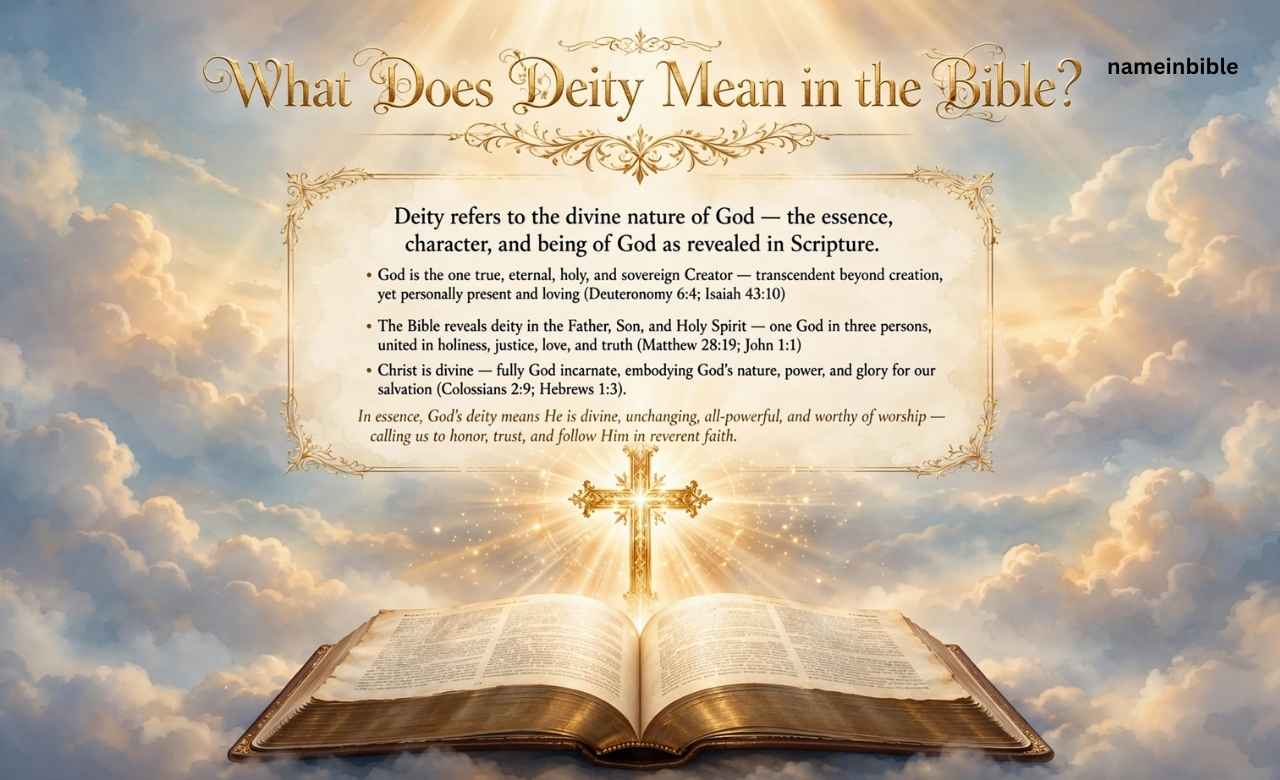 What Does Deity Mean in the Bible?