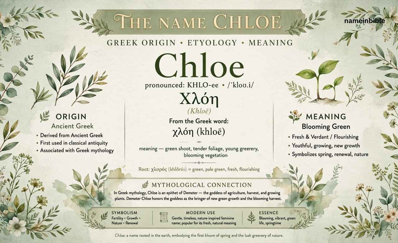 Greek origin of Chloe