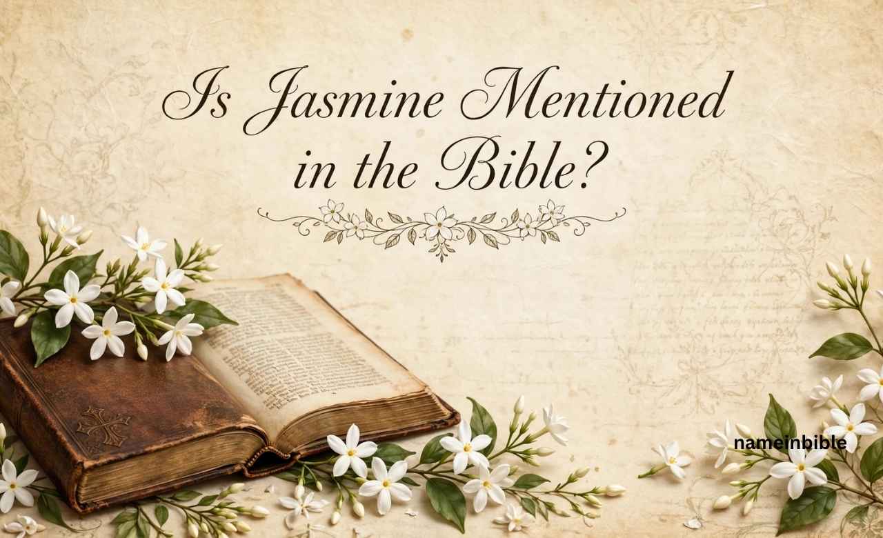 Is Jasmine Mentioned in the Bible