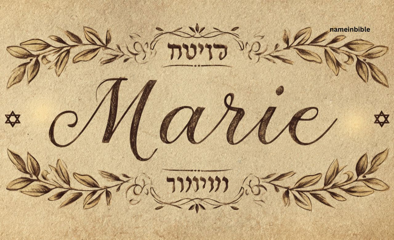 Marie Meaning in Hebrew