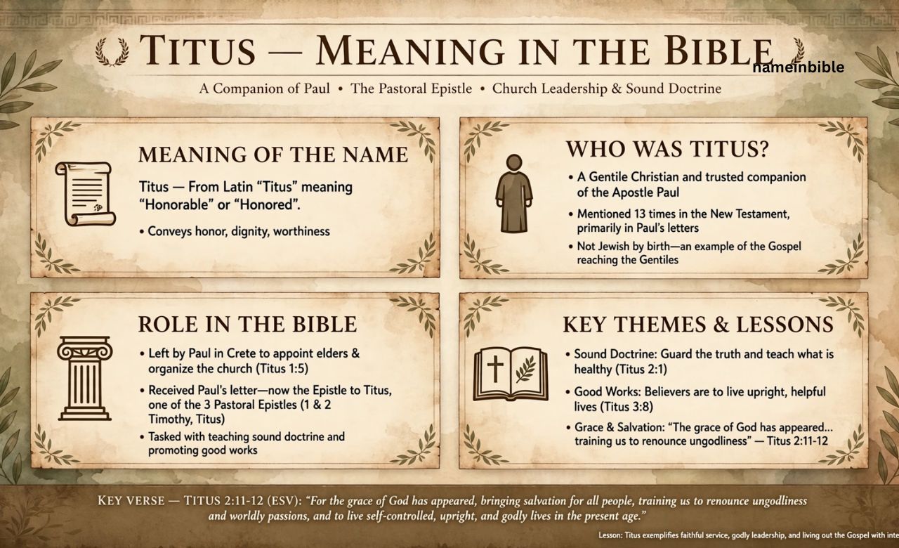 titus meaning in the bible