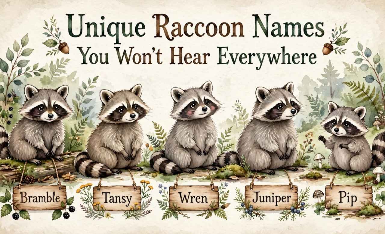 Unique Raccoon Names You Won’t Hear Everywhere