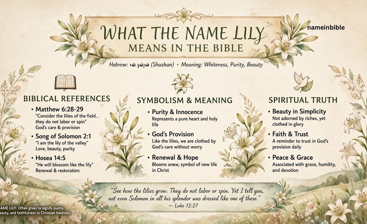 Name Lily Mean in the Bible