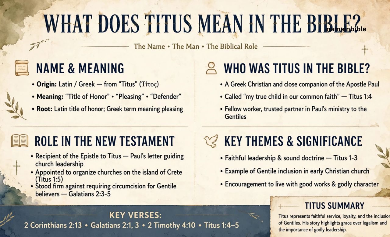 What Does Titus Mean in the Bible