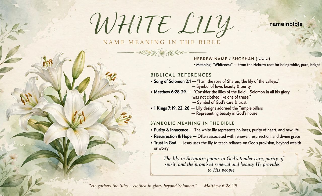 white lily name meaning in the bible