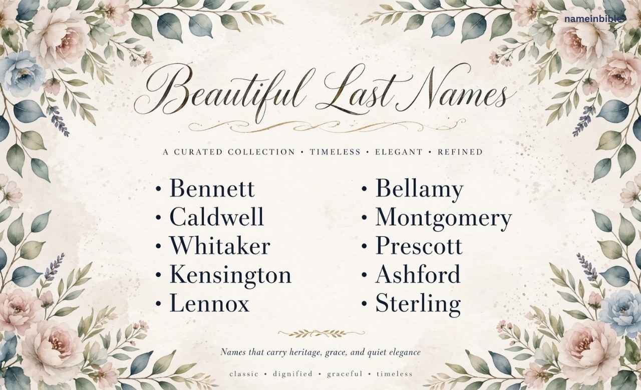 beautiful last names