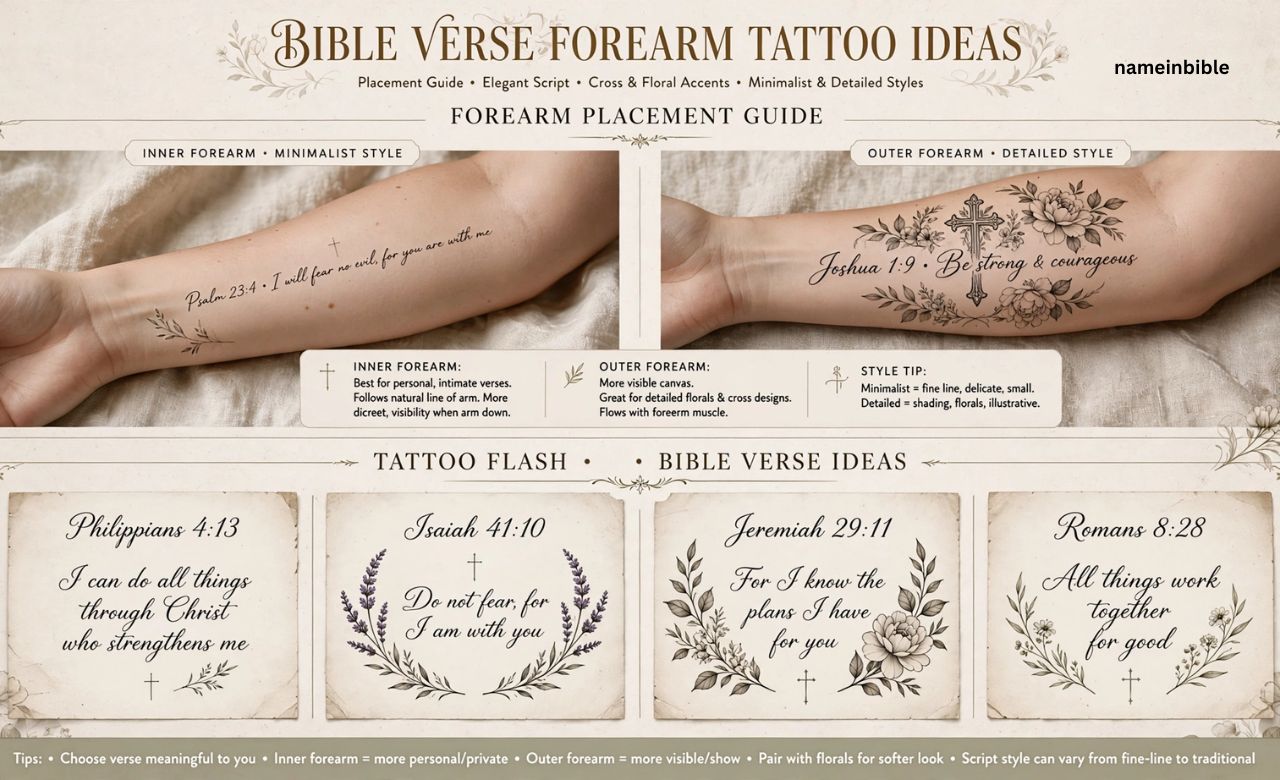 Bible Verse Forearm Tattoo Ideas