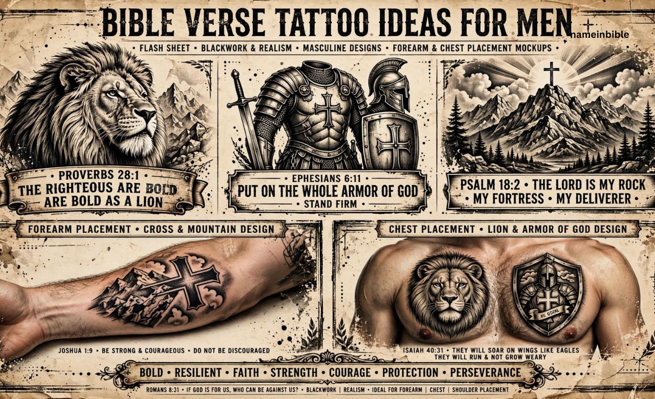 Bible Verse Tattoo Ideas for Men