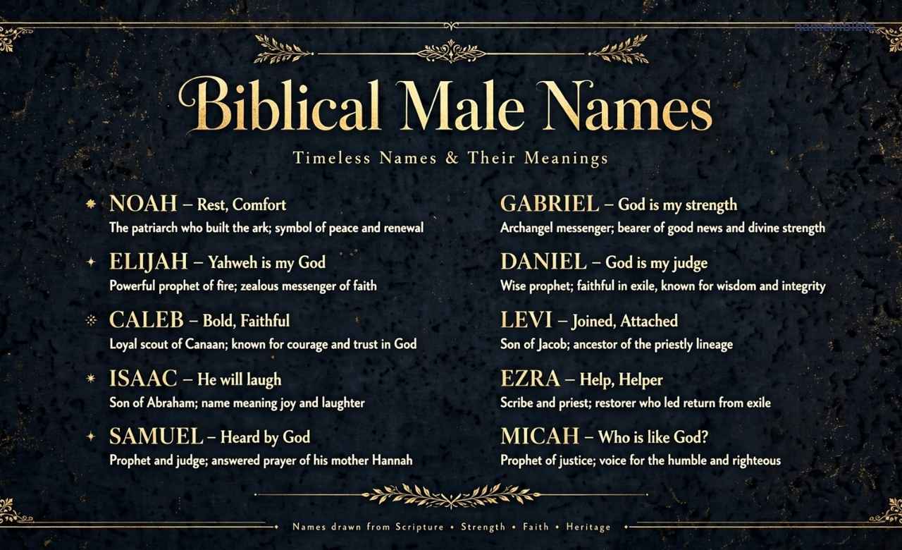 Biblical Male Names