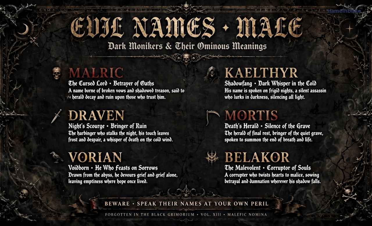 evil names male