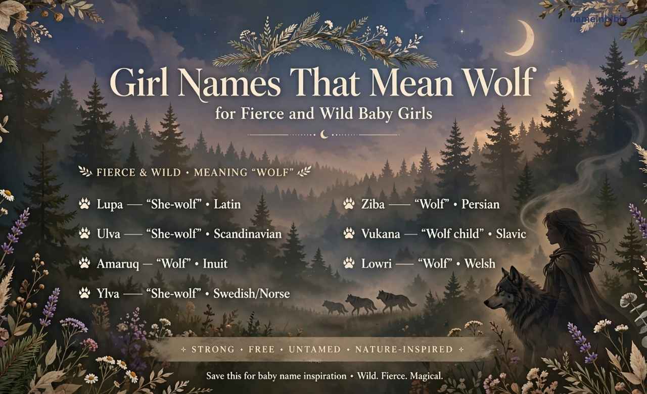 Girl Names That Mean Wolf for Fierce and Wild Baby Girls