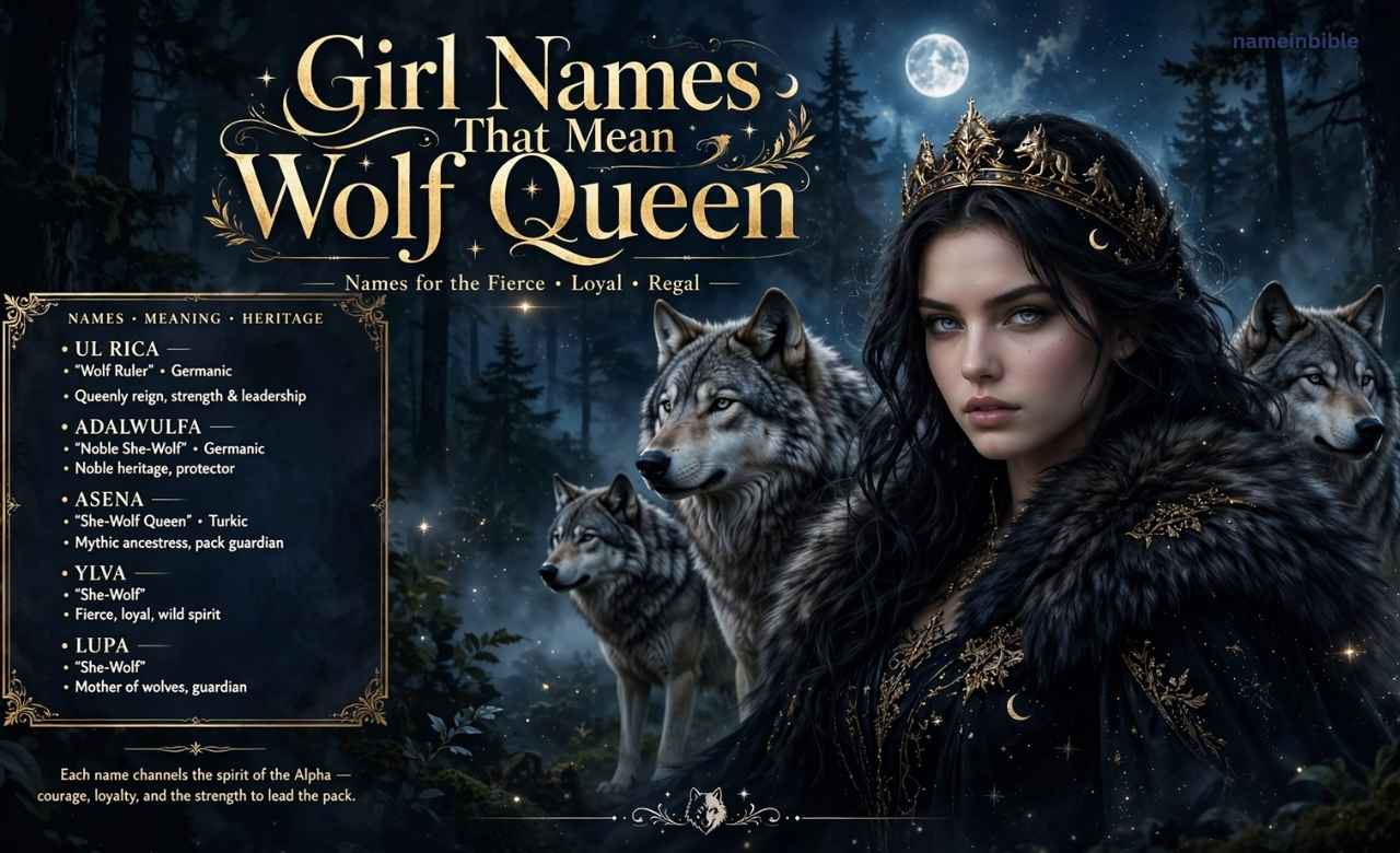 Girl Names That Mean Wolf Queen