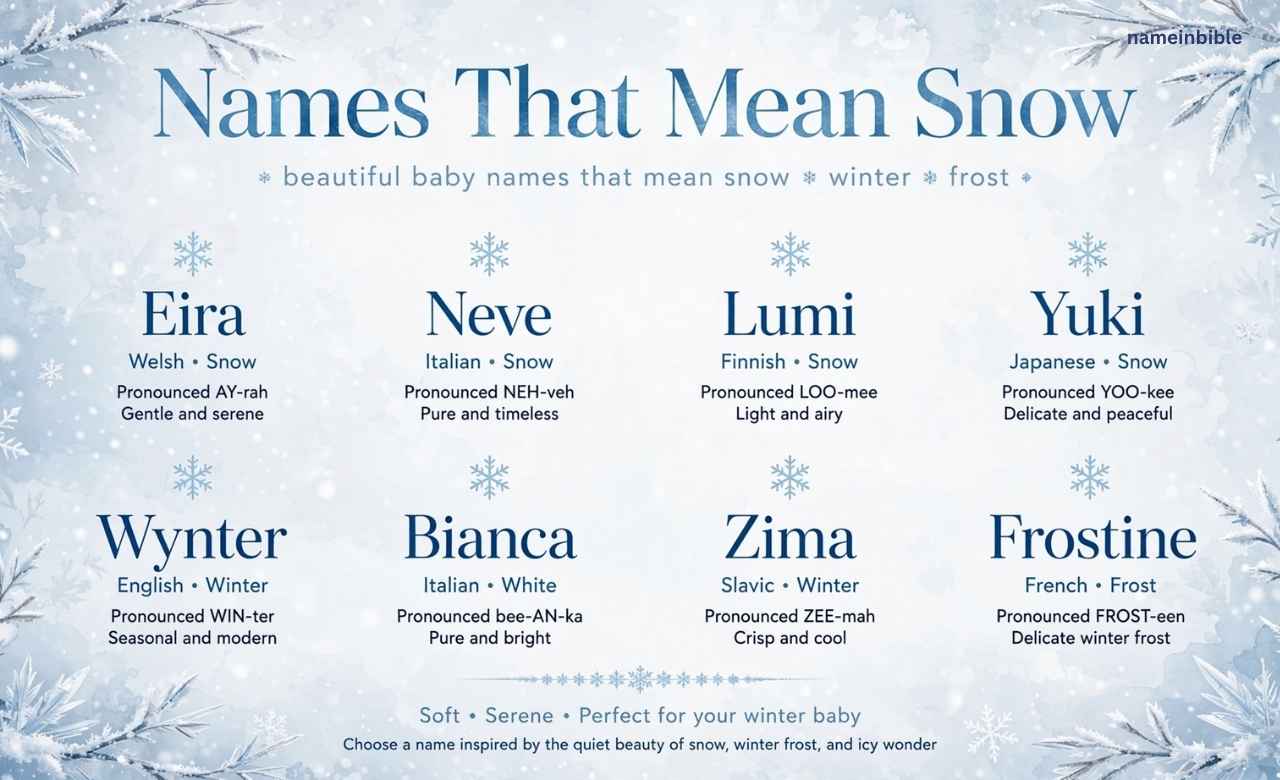 Names That Mean Snow