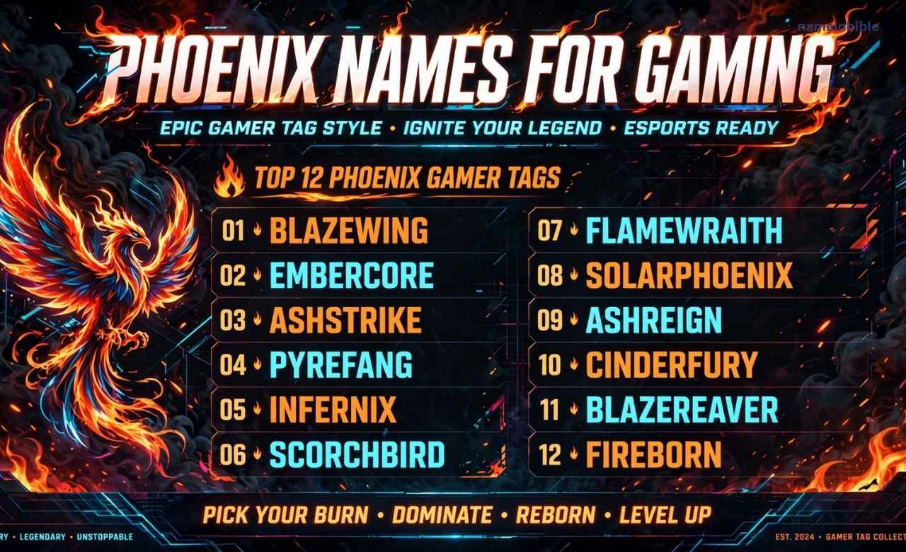 Phoenix Names for Gaming