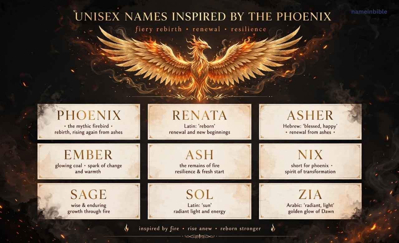 Unisex Names Inspired by the Phoenix