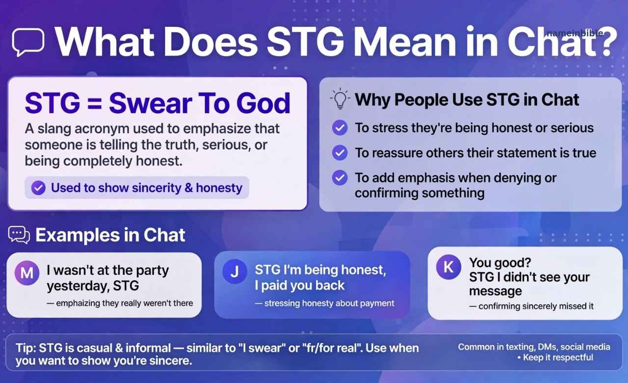 What Does STG Mean in Chat