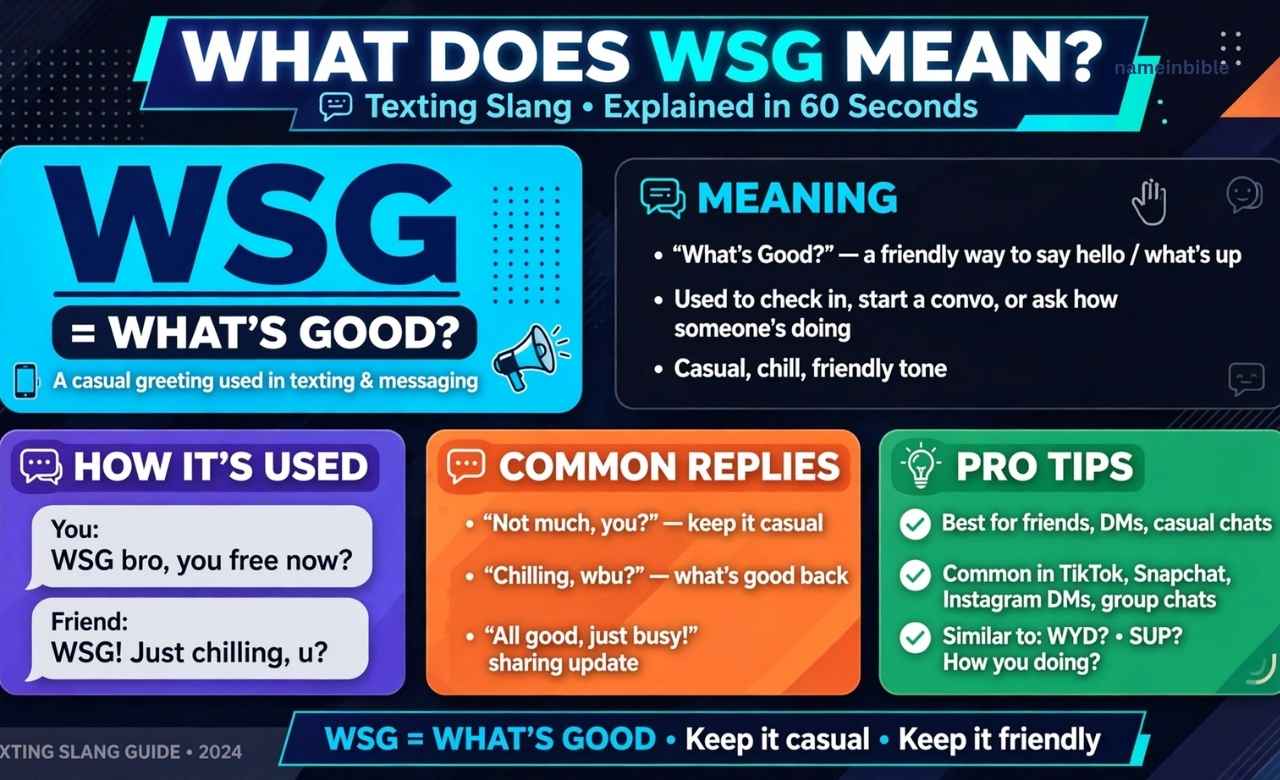 What Does WSG Mean
