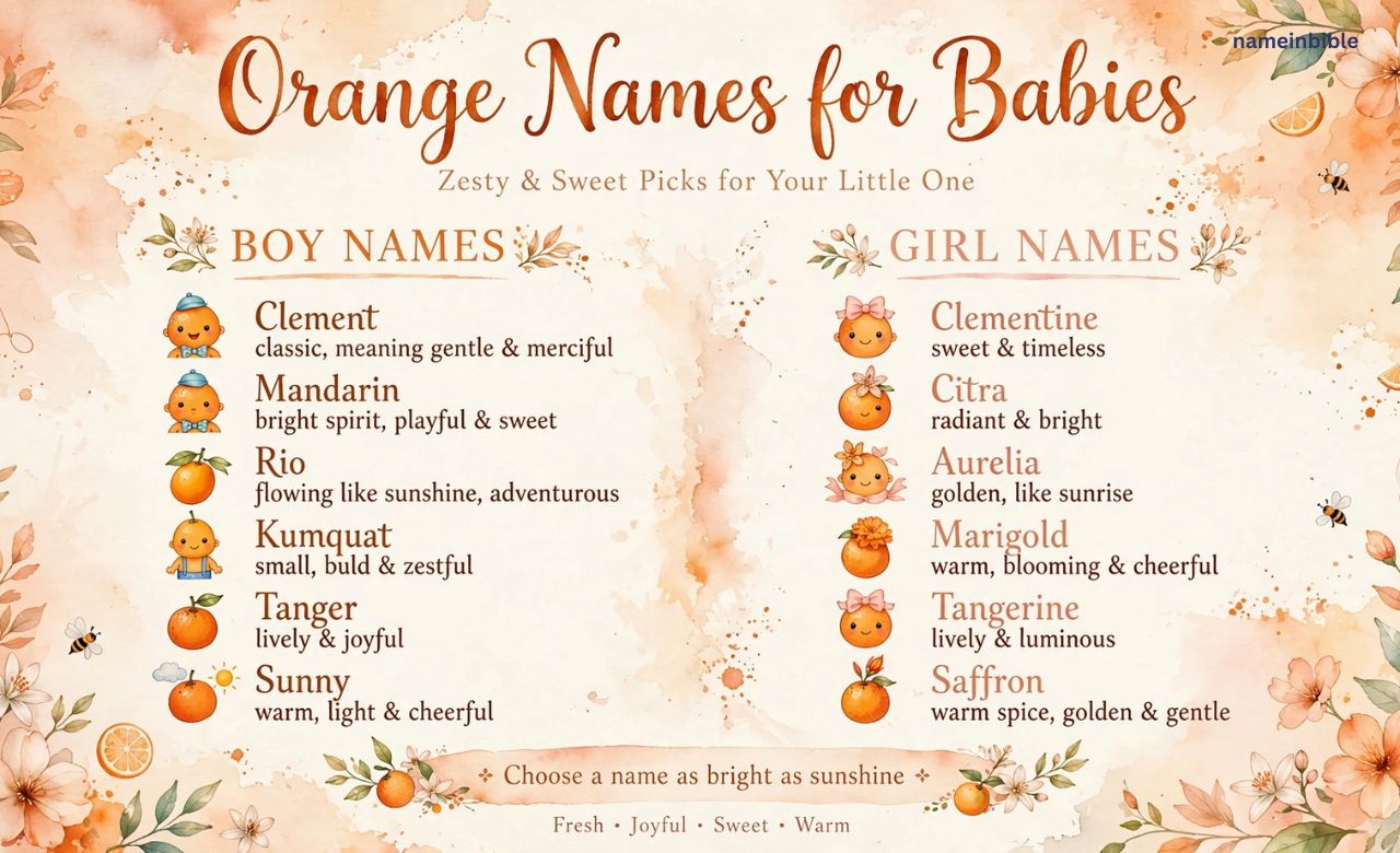 Orange Names for Babies
