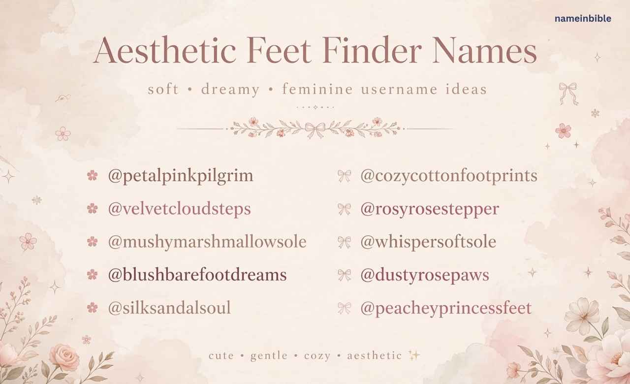 Aesthetic Feet Finder Names