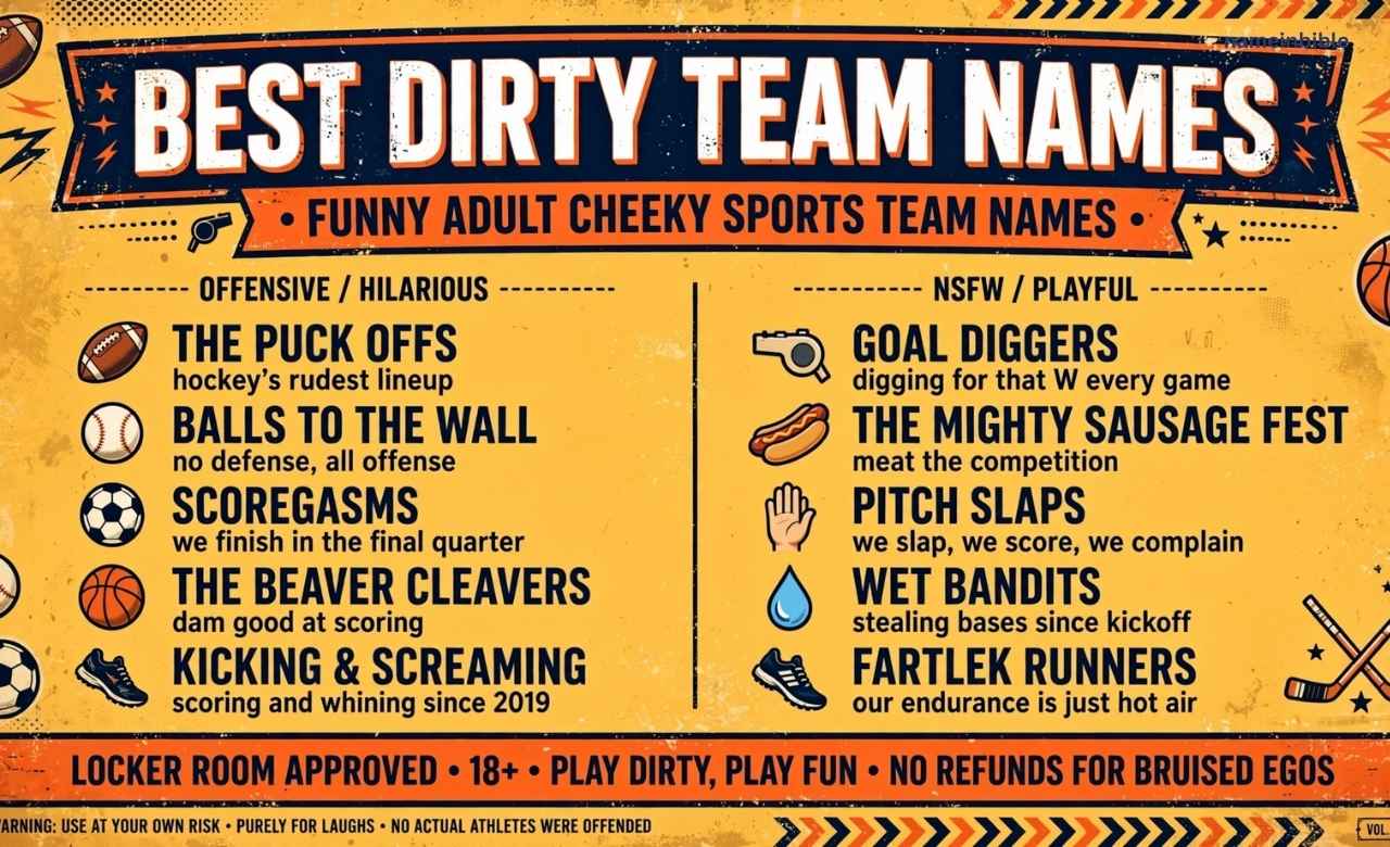 Best Dirty Team Names