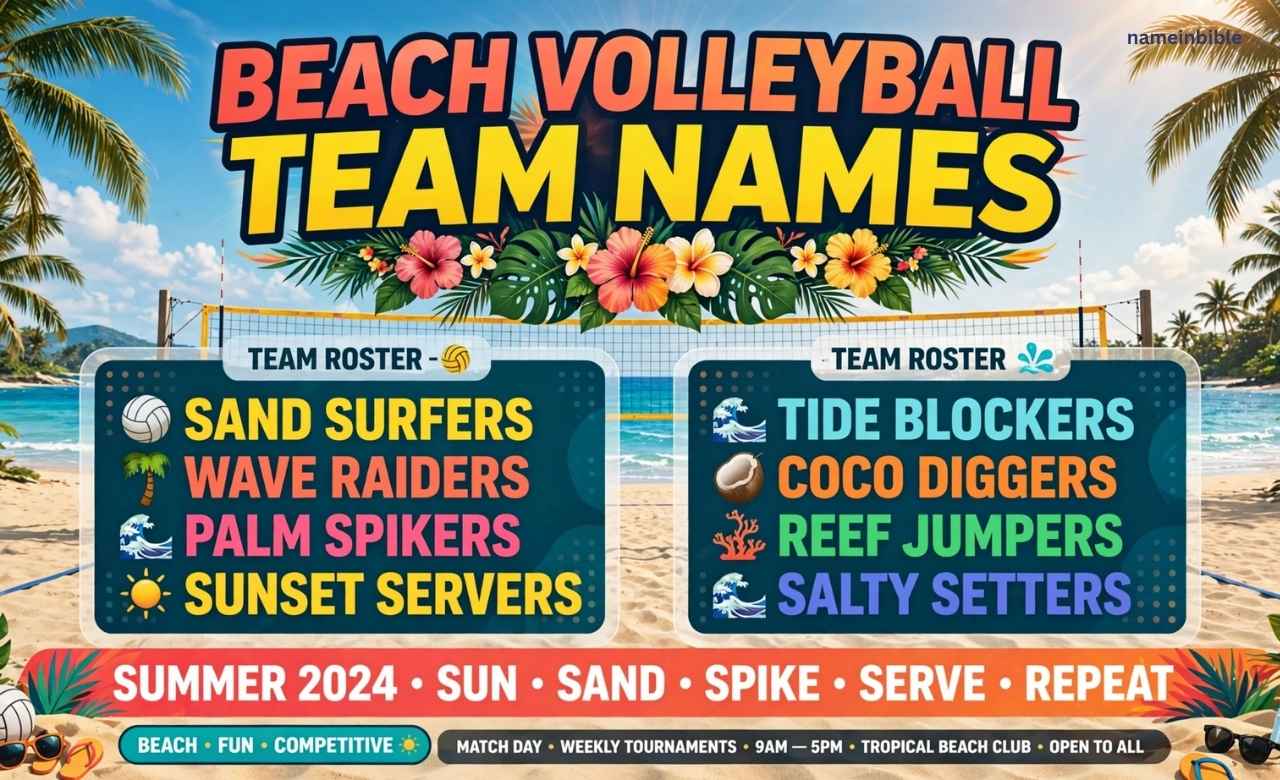 Beach Volleyball Team Names
