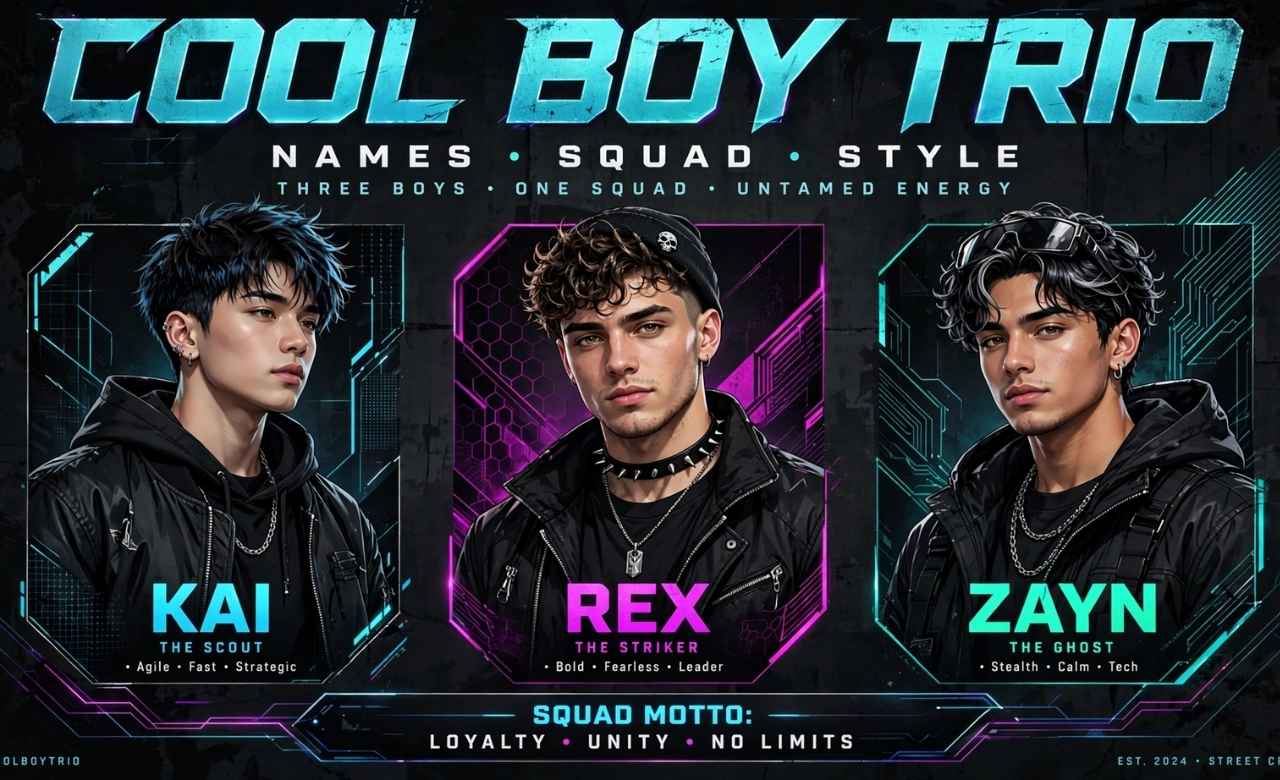 Cool Boy Trio Names