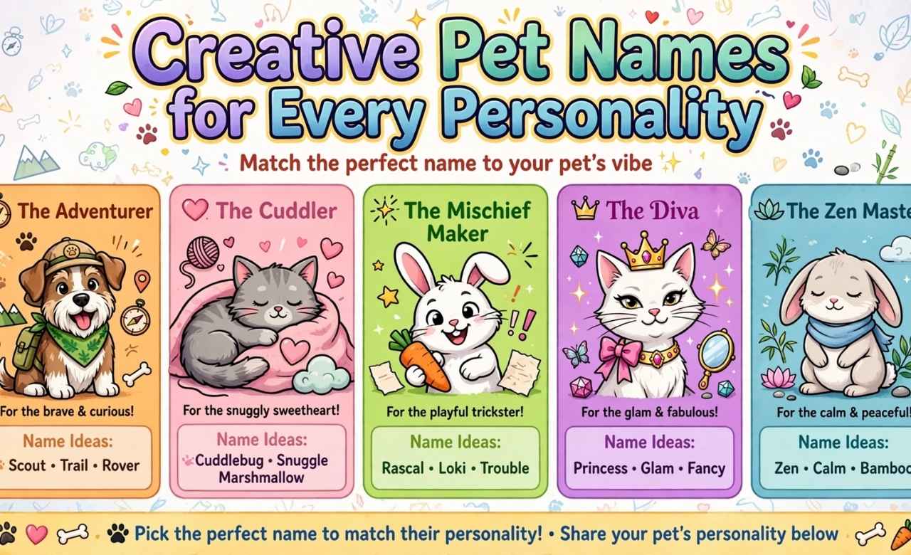 Creative Pet Names for Every Personality