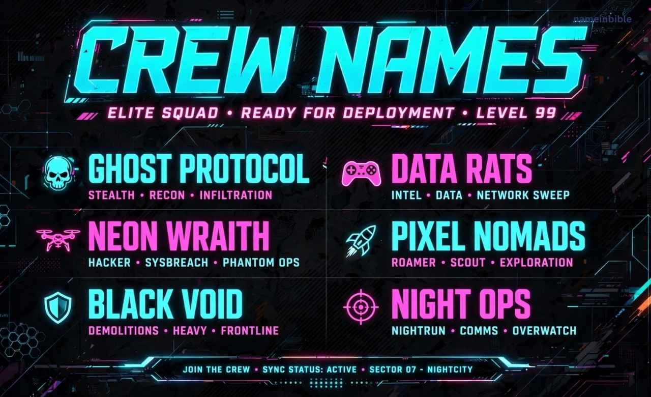 Crew Names