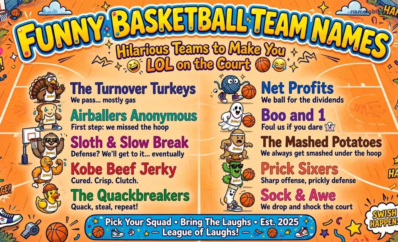 Funny Basketball Team Names